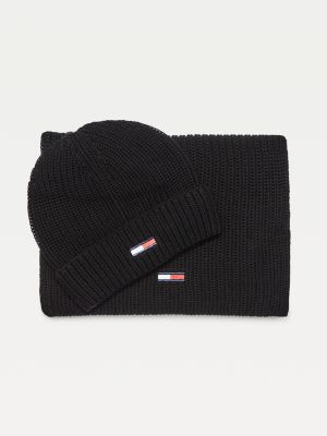 tommy hilfiger hat and scarf