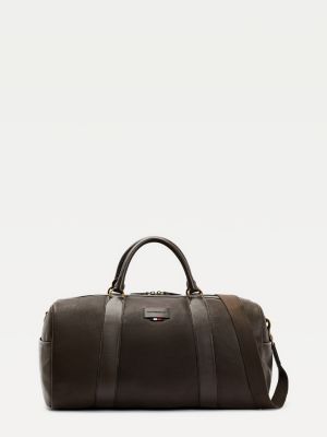 tommy hilfiger duffle bag leather