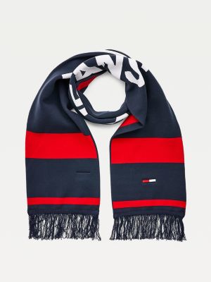 tommy hilfiger logo scarf