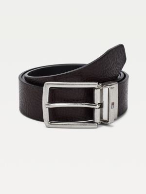 tommy hilfiger men's leather reversible belt