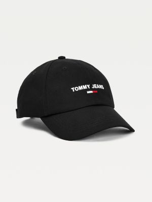 Bejsbolka S Kontrastnym Remeshkom Chernyj Tommy Hilfiger