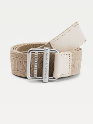 tommy jeans logo webbing belt