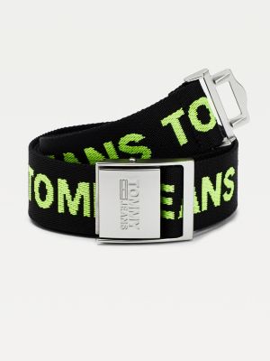 tommy jeans yellow belt
