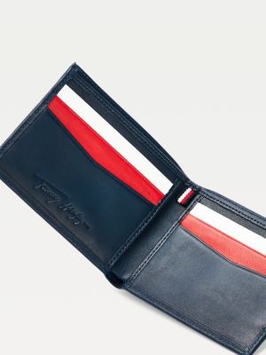 Small Signature Credit Card Wallet Blue Tommy Hilfiger