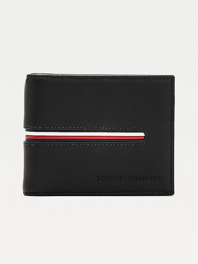 Downtown Small Leather Signature Trim Wallet