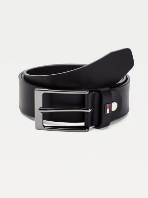 Layton Adjustable Leather Belt | BLACK | Tommy Hilfiger