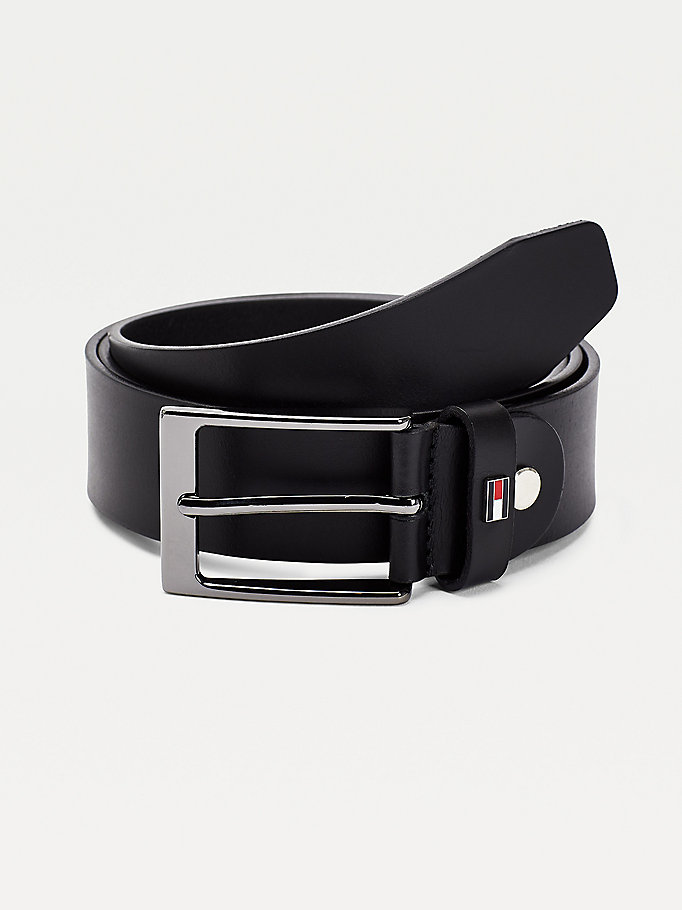 Layton Adjustable Leather Belt | BLACK | Tommy Hilfiger