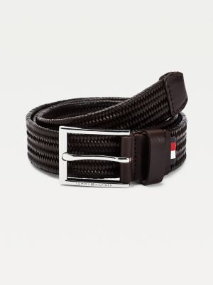 Stretch Braided Design Leather Belt 
