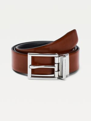 Layton Reversible Leather Belt | BLACK 