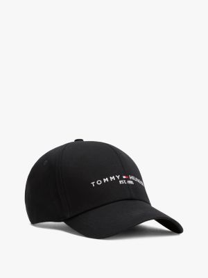 TH Established Organic Cotton Cap BLACK | Tommy