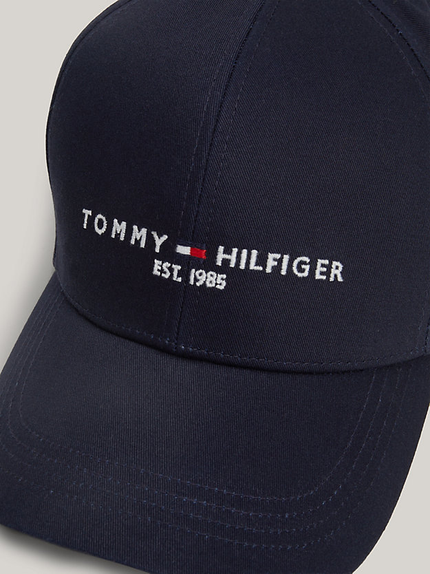 TH Established Baseball-Cap aus Bio-Baumwolle | Blau | Tommy Hilfiger