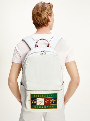 tommy hilfiger beige backpack