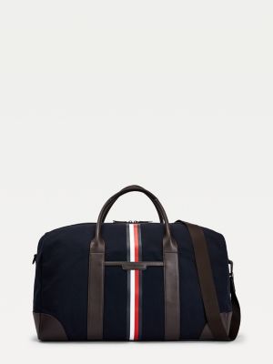 tommy hilfiger canvas duffle bag