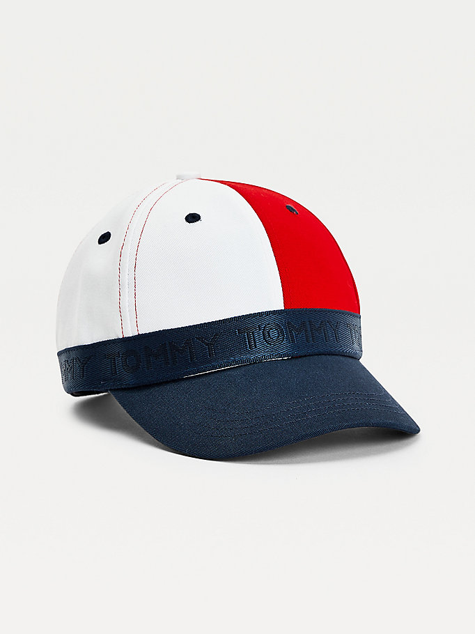 blue kids' logo tape baseball cap for boys tommy hilfiger