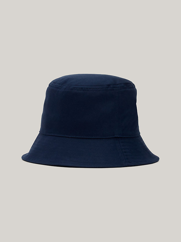 Flag Embroidery Bucket Hat | BLUE | Tommy Hilfiger
