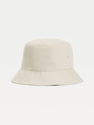 Tommy Badge Pure Cotton Bucket Hat | BEIGE | Tommy Hilfiger