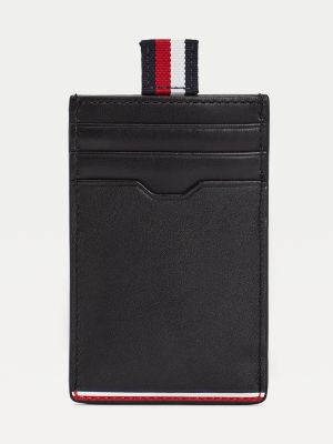 Commuter Vertical Credit Card Holder BLACK Tommy Hilfiger