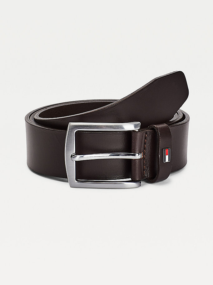 Denton Leather Belt | BROWN | Tommy Hilfiger