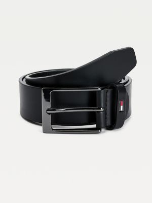 black belt with silver square buckle