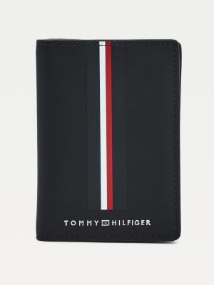 Commuter Signature Bifold Leather Wallet BLACK Tommy Hilfiger