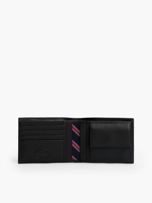 black leather wallet and key fob gift box for men tommy hilfiger