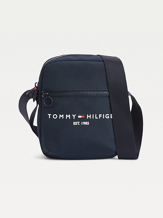 blue th established small reporter bag for men tommy hilfiger