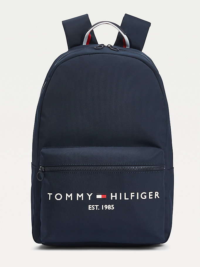 blue th established backpack for men tommy hilfiger