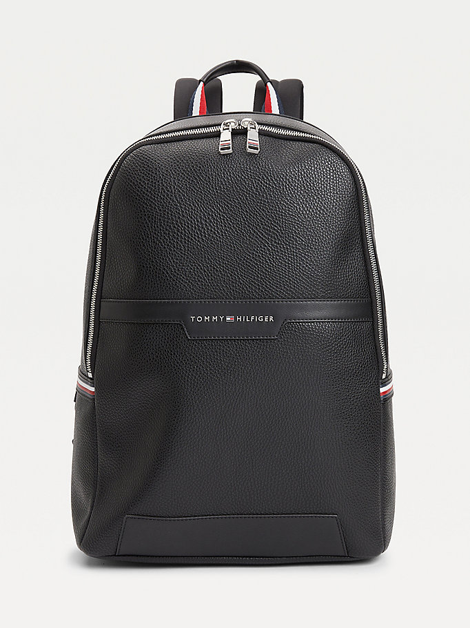 black downtown backpack for men tommy hilfiger
