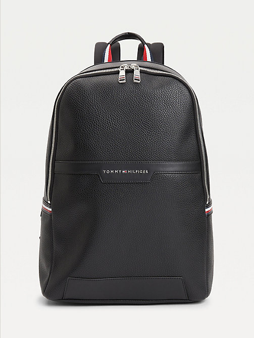 black downtown backpack for men tommy hilfiger