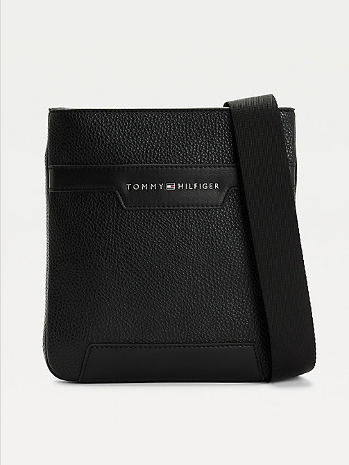 black downtown small crossover bag for men tommy hilfiger
