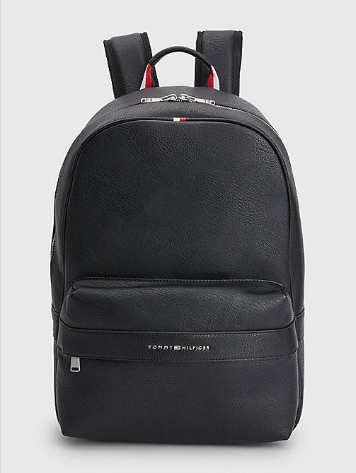 black casual backpack for men tommy hilfiger