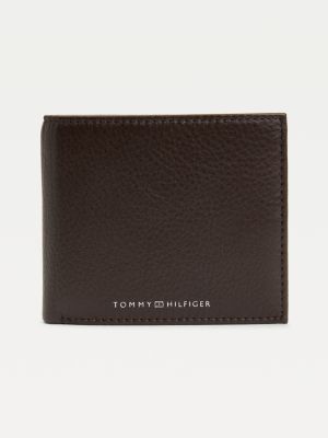 Downtown Leather Bifold Wallet BROWN Tommy Hilfiger