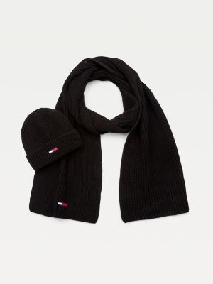 Beanie And Scarf Gift Set | BLACK | Tommy Hilfiger