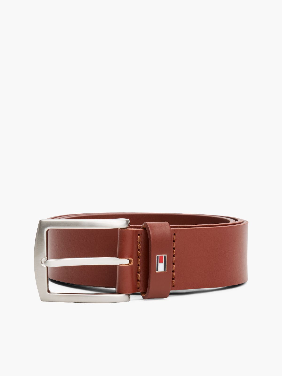 Denton Flag Keeper Leather Belt — Brown