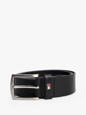 black denton flag keeper leather belt for men tommy hilfiger