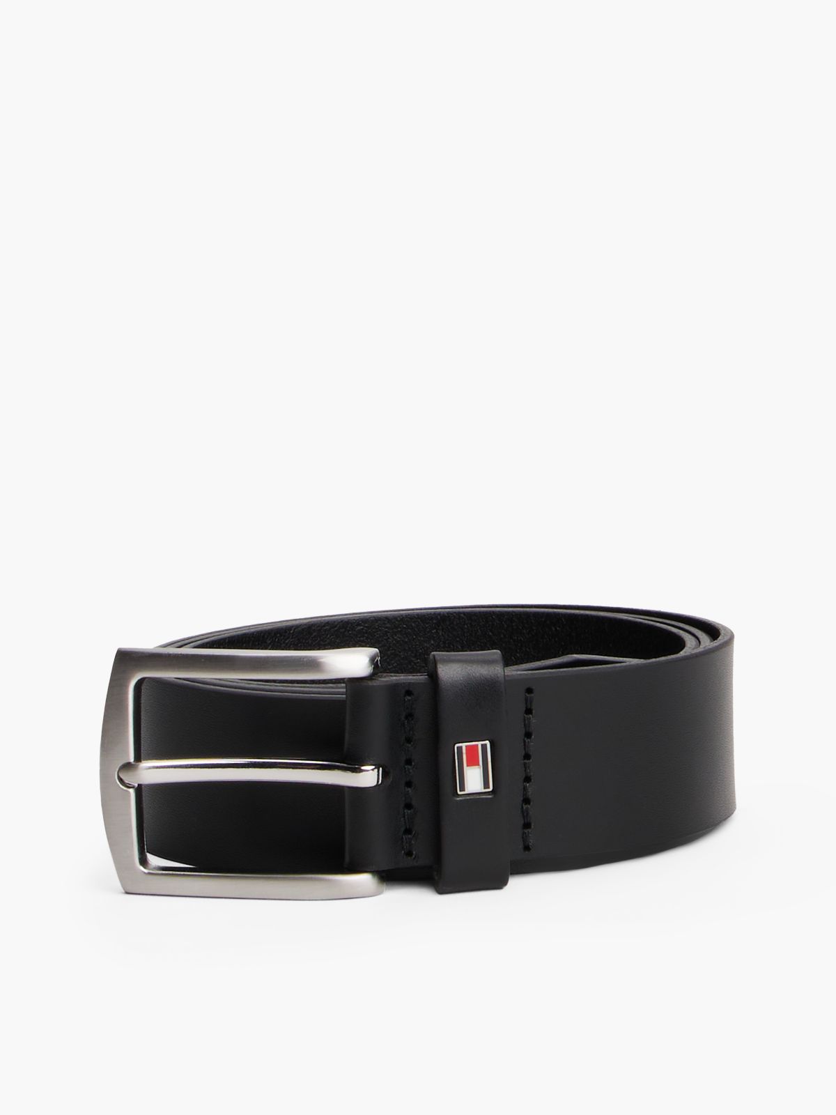 Denton Flag Keeper Leather Belt — Black