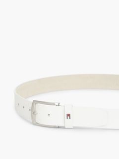 Denton Flag Keeper Leather Belt — White 3