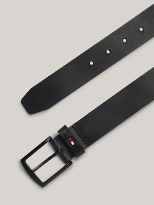 Buy Tommy Hilfiger Denton Matte Leather Belt black from £28.55
