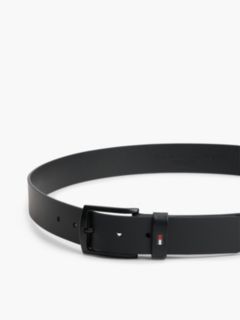 Denton Matte Leather Belt — Black 3