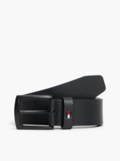 Denton Matte Leather Belt — Black 1