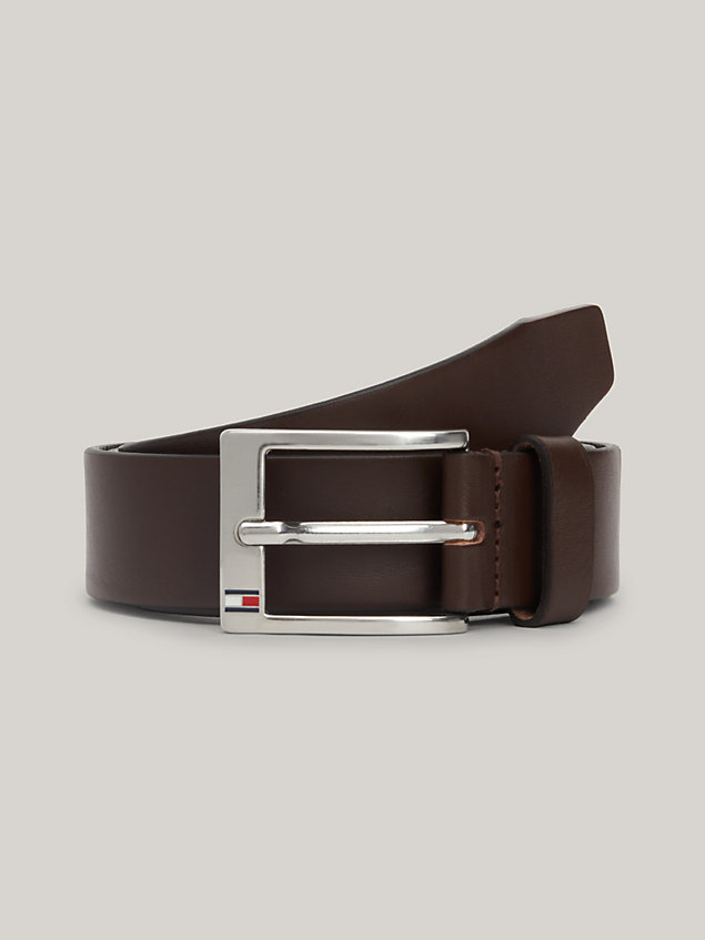 brown leather belt for men tommy hilfiger
