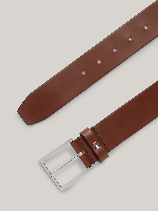 brown leather belt for men tommy hilfiger