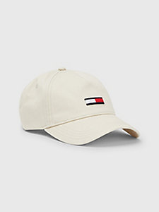 beige flag embroidery cap for men tommy jeans