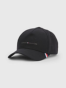 black 1985 collection organic cotton cap for men tommy hilfiger