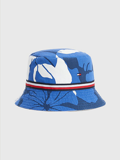 blue print reversible bucket hat for men tommy hilfiger