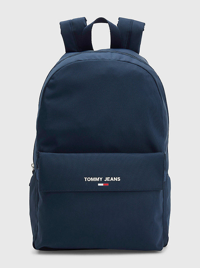 blue essential backpack for men tommy jeans
