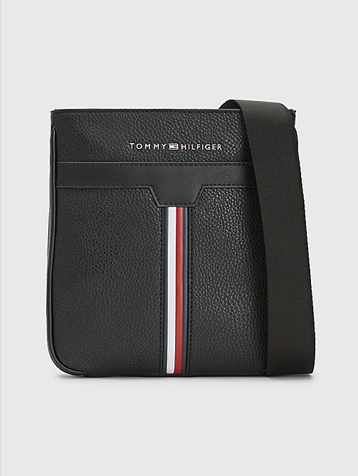 black downtown small crossover bag for men tommy hilfiger