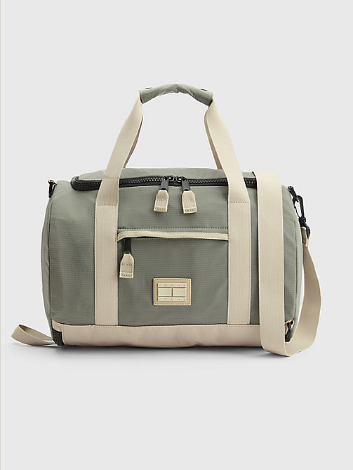grey utility modular duffle bag for men tommy jeans