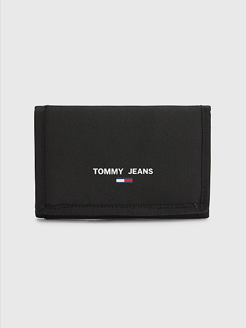 zwart essential portemonnee voor men - tommy jeans