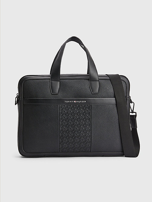 черный плоская сумка для ноутбука для женщины - tommy hilfiger